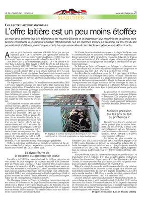 L’offre laitière est un peu moins étoffée L’offre laitière est un peu moins étoffée