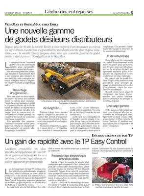 Un gain de rapidité avec le TP Easy Control Un gain de rapidité avec le TP Easy Control