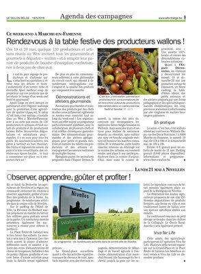 Rendez-vous à la table festive des producteurs wallons! Rendez-vous à la table festive des producteurs wallons!
