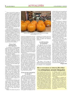 «Pour les fermiers du Canada et de l’UE, les traités de libre-échange sont négatifs» «Pour les fermiers du Canada et de l’UE, les traités de libre-échange sont négatifs»