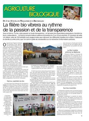 La filière bio vibrera au rythmede la passion et de la transparence La filière bio vibrera au rythmede la passion et de la transparence