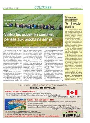 Visitez les essais en céréales, pensez aux prochains semis! Visitez les essais en céréales, pensez aux prochains semis!