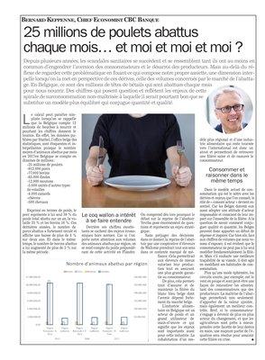 25 millions de poulets abattus chaque mois… et moi et moi et moi ?