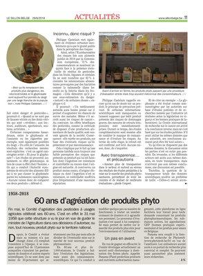 60ans d’agréation de produits phyto 60ans d’agréation de produits phyto