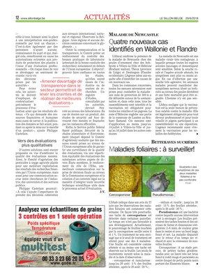 Maladies foliaires: à surveiller! Maladies foliaires: à surveiller!