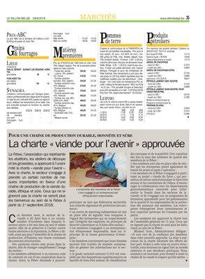 La charte «viande pour l’avenir» approuvée La charte «viande pour l’avenir» approuvée