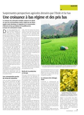 Une croissance à bas régime et des prix bas Une croissance à bas régime et des prix bas