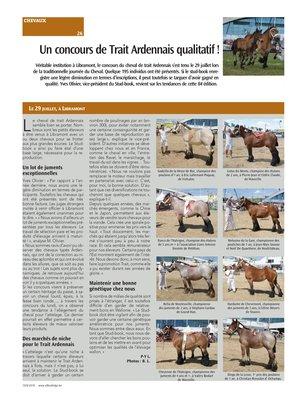 Un concours de Trait Ardennais qualitatif! Un concours de Trait Ardennais qualitatif!