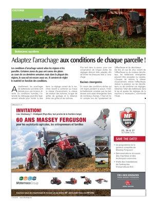 Adaptez l’arrachage aux conditions de chaque parcelle! Adaptez l’arrachage aux conditions de chaque parcelle!