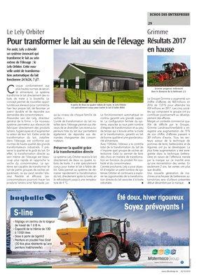 Résultats 2017 en hausse Résultats 2017 en hausse