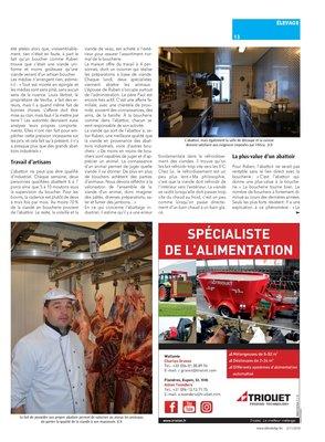 R. Vande Walle, abatteur et boucher, ne croit pas à la production de masse! R. Vande Walle, abatteur et boucher, ne croit pas à la production de masse!