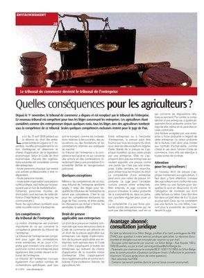 Quelles conséquences pour les agriculteurs? Quelles conséquences pour les agriculteurs?