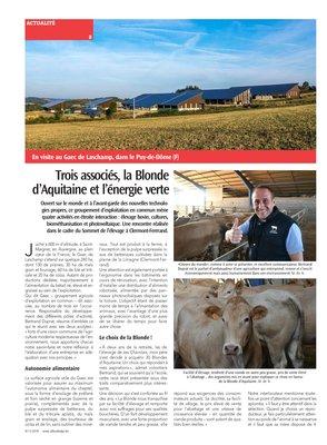 Trois associés, la Blonde d’Aquitaine et l’énergie verte Trois associés, la Blonde d’Aquitaine et l’énergie verte