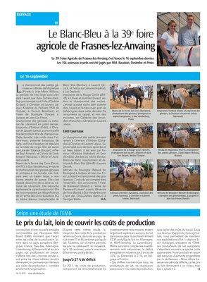 Le prix du lait, loin de couvrir les coûts de production Le prix du lait, loin de couvrir les coûts de production