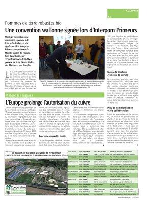 L’Europe prolonge l’autorisation du cuivre L’Europe prolonge l’autorisation du cuivre