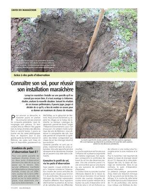 Connaître son sol, pour réussir son installation maraîchère Connaître son sol, pour réussir son installation maraîchère