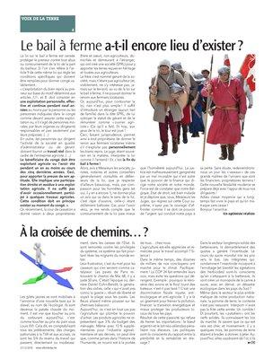 Le bail à ferme a-t-il encore lieu d’exister? Le bail à ferme a-t-il encore lieu d’exister?
