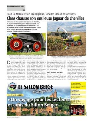 Claas chausse son ensileuse Jaguar de chenilles Claas chausse son ensileuse Jaguar de chenilles