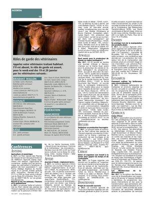 Rôles de garde des vétérinaires Rôles de garde des vétérinaires