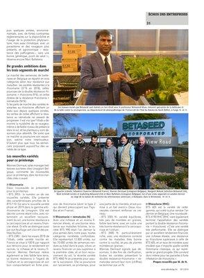 Fort de la génétique Betaseed, Limagrain Belgique avance ses pions sur l’échiquier betteravier Fort de la génétique Betaseed, Limagrain Belgique avance ses pions sur l’échiquier betteravier
