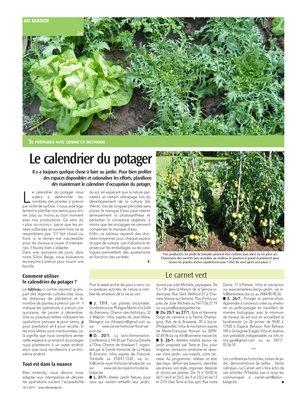 Le calendrier du potager Le calendrier du potager