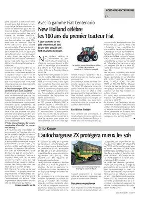 L’autochargeuse ZX protégera mieux les sols L’autochargeuse ZX protégera mieux les sols