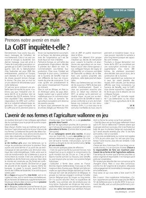 La CoBT inquiète-t-elle? La CoBT inquiète-t-elle?