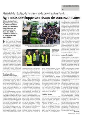Agrimadis développe son réseau de concessionnaires Agrimadis développe son réseau de concessionnaires