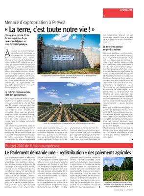 Le Parlement demande une « redistribution » des paiements agricoles Le Parlement demande une « redistribution » des paiements agricoles