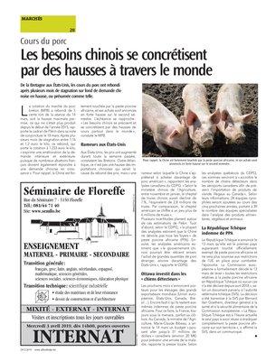 Les besoins chinois se concrétisent par des hausses à travers le monde Les besoins chinois se concrétisent par des hausses à travers le monde