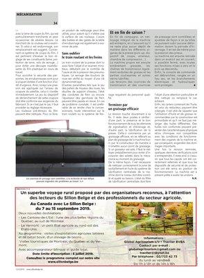 Bien entretenue,la presse à balles rondesest prête à avaler les andains Bien entretenue,la presse à balles rondesest prête à avaler les andains
