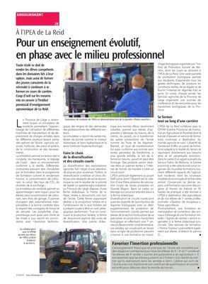 Pour un enseignement évolutif,en phase avec le milieu professionnel Pour un enseignement évolutif,en phase avec le milieu professionnel