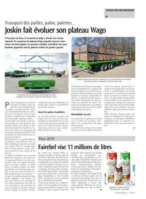 Joskin fait évoluer son plateau Wago Joskin fait évoluer son plateau Wago