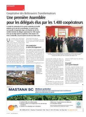 Une première Assemblée pour les délégués élus par les 1.400 coopérateurs Une première Assemblée pour les délégués élus par les 1.400 coopérateurs