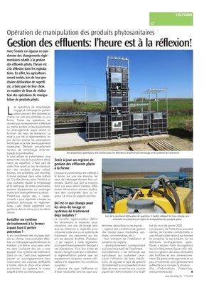 Gestion des effluents: l’heure est à la réflexion! Gestion des effluents: l’heure est à la réflexion!