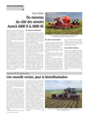 Du nouveau du côté des semoirs Aurock 6000 R & 6000 RC Du nouveau du côté des semoirs Aurock 6000 R & 6000 RC