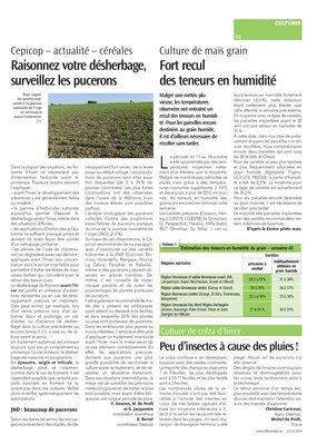 Fort reculdes teneurs en humidité Fort reculdes teneurs en humidité
