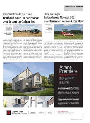 Berthoud noue un partenariat avec la start-up Carbon Bee Berthoud noue un partenariat avec la start-up Carbon Bee