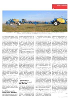 Le pulvérisateur, un concentré de technologies au service d’un travail précis,efficace et sûr Le pulvérisateur, un concentré de technologies au service d’un travail précis,efficace et sûr