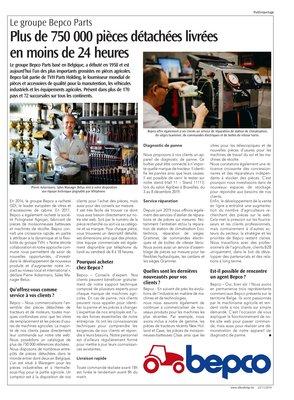 Plus de 750 000 pièces détachées livrées en moins de 24 heures Plus de 750 000 pièces détachées livrées en moins de 24 heures