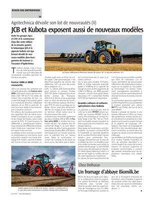 JCB et Kubota exposent aussi de nouveaux modèles JCB et Kubota exposent aussi de nouveaux modèles