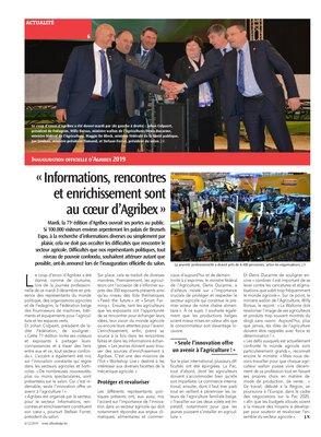 «Informations, rencontreset enrichissement sontau cœur d’Agribex» «Informations, rencontreset enrichissement sontau cœur d’Agribex»