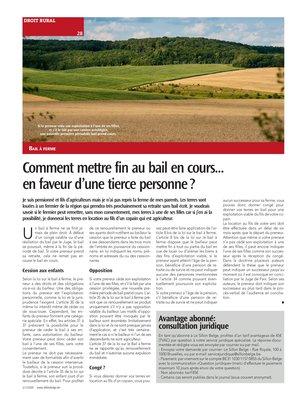 Comment mettre fin au bail en cours... en faveur d’une tierce personne? Comment mettre fin au bail en cours... en faveur d’une tierce personne?