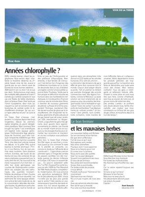 Années chlorophylle? Années chlorophylle?
