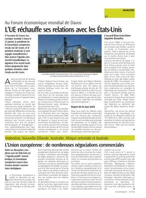 L’UE réchauffe ses relations avec les États-Unis L’UE réchauffe ses relations avec les États-Unis