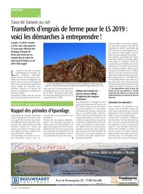 Rappel des périodes d’épandage
