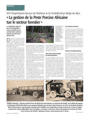 «La gestion de la Peste Porcine Africainetue le secteur forestier» «La gestion de la Peste Porcine Africainetue le secteur forestier»