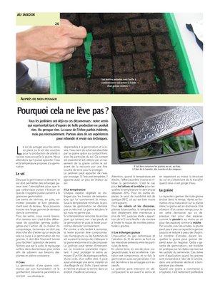 Pourquoi cela ne lève pas? Pourquoi cela ne lève pas?