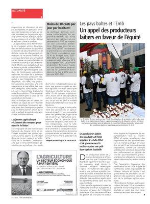 Un appel des producteurs laitiers en faveur de l’équité Un appel des producteurs laitiers en faveur de l’équité
