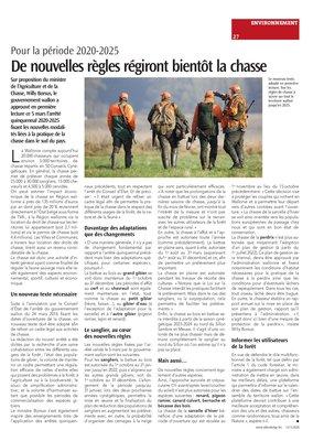 De nouvelles règles régiront bientôt la chasse De nouvelles règles régiront bientôt la chasse